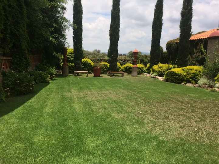 Aqui se montaran sillas lounge para la ceremonia por lo civil