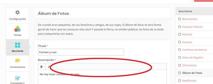 Subir fotos a mi pagina web