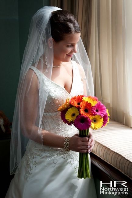 Ramos de novia de gerberas 13