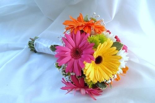 Ramos de novia de gerberas 14