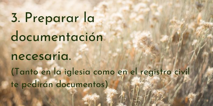 Primeros pasos para organizar la boda 3