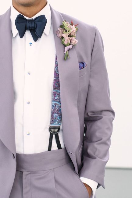 Traje de novio en color lila 💜 7