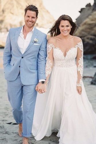 Traje de novio en color azul 💙 4
