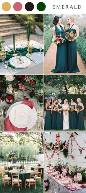 Que tipo de verde les agrada mas para una boda en Octubre? 13