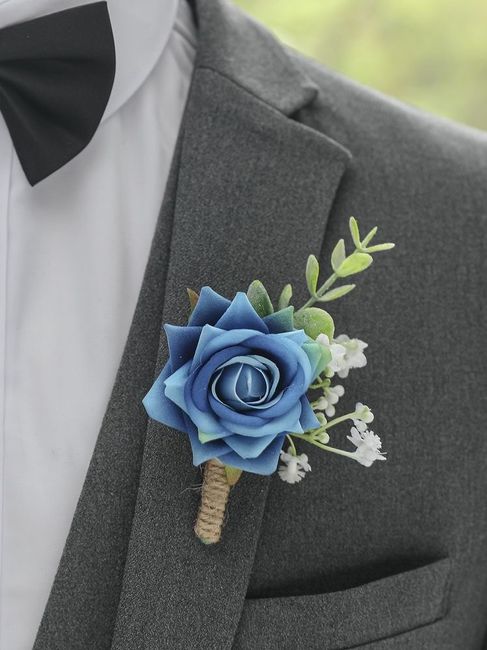 Botonier en color azul 💙🩵 1