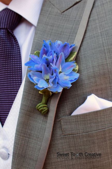 Botonier en color azul 💙🩵 9