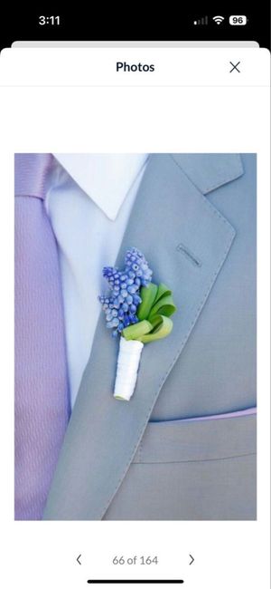 Botonier en color azul 💙🩵 10