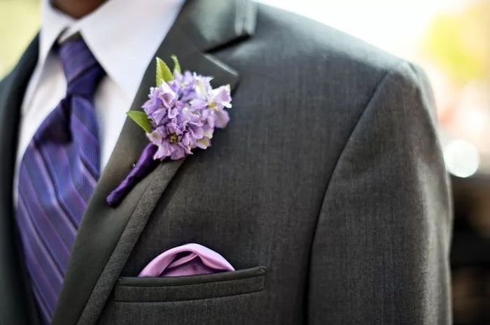 Botonier en color morado 💜 5