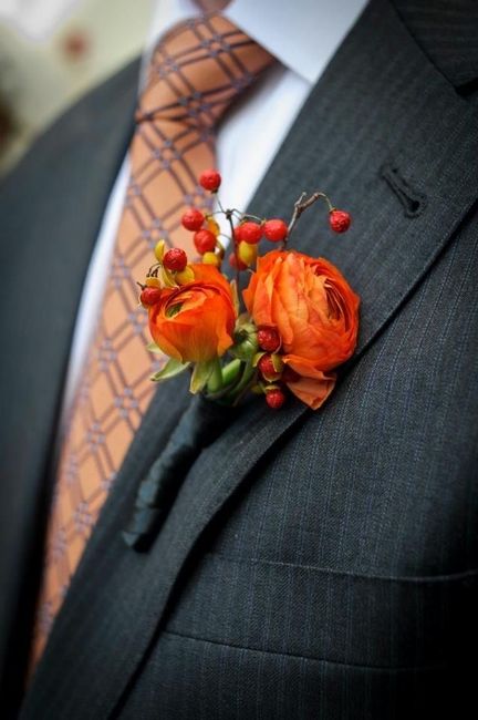 Botonier en color naranja 🧡 3