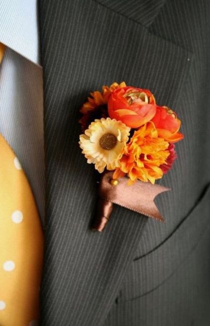 Botonier en color naranja 🧡 8