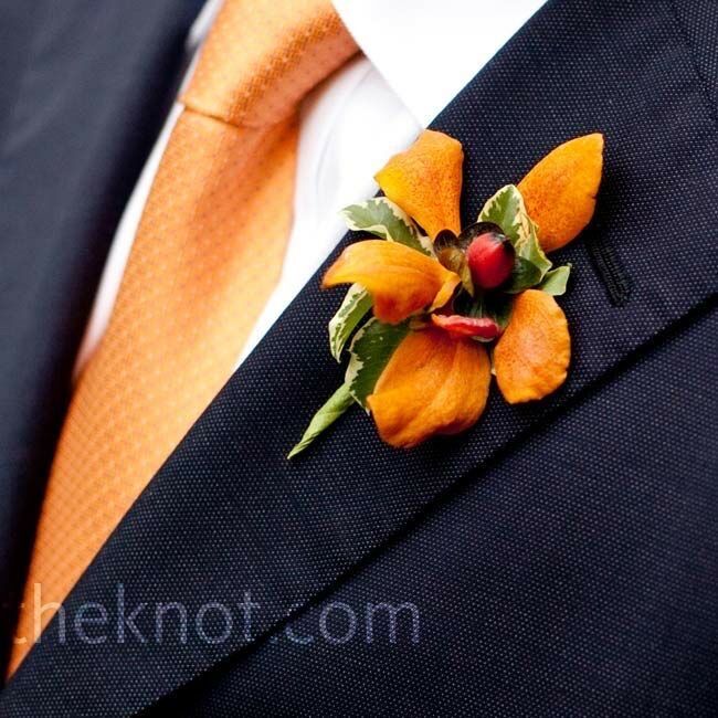 Botonier en color naranja 🧡 9