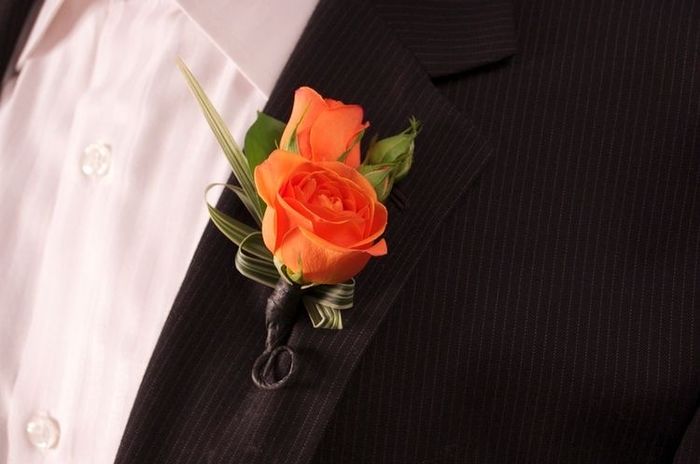 Botonier en color naranja 🧡 17