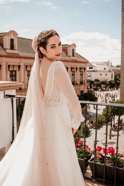 Velos de novia en color rosa 💗 15