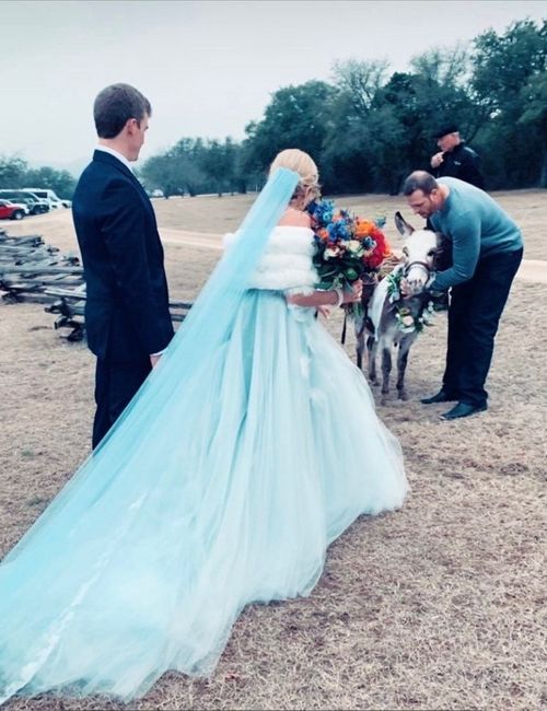 Velos de novia en color azul 💙 2