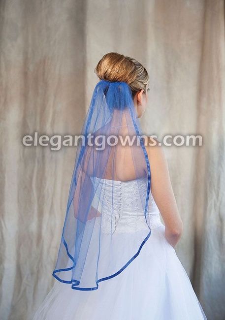 Velos de novia en color azul 💙 8