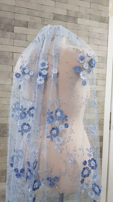 Velos de novia en color azul 💙 9