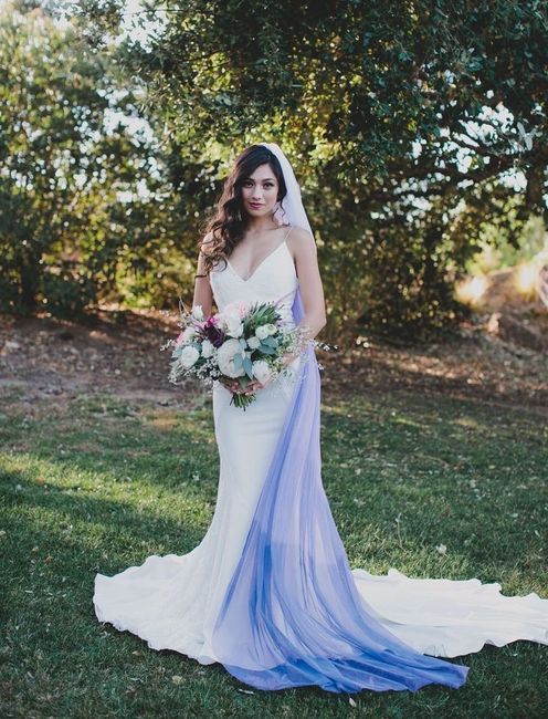 Velos de novia en color azul 💙 10