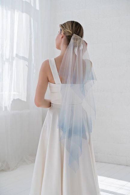 Velos de novia en color azul 💙 13