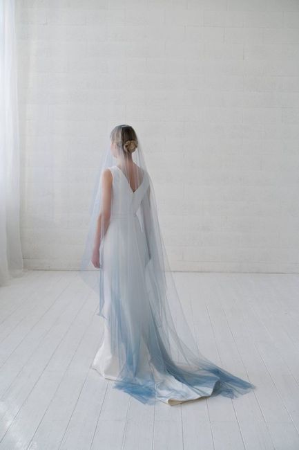 Velos de novia en color azul 💙 15