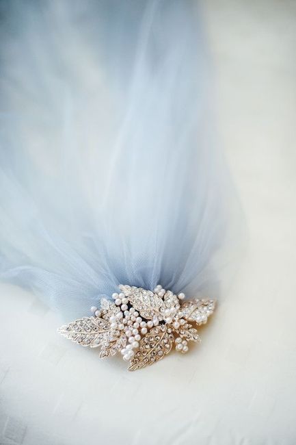 Velos de novia en color azul 💙 19