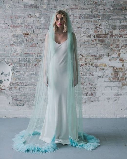 Velos de novia en color azul 💙 20