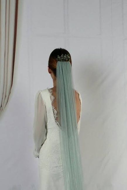 Velos de novia en color verde 💚🍀 2