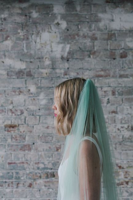 Velos de novia en color verde 💚🍀 4