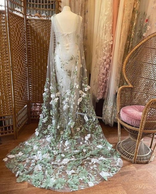 Velos de novia en color verde 💚🍀 8