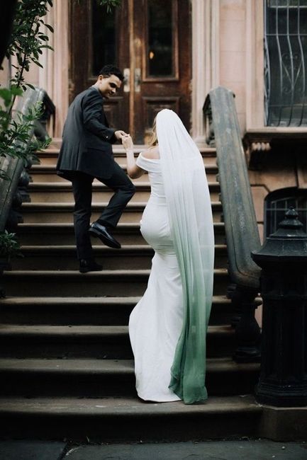 Velos de novia en color verde 💚🍀 9