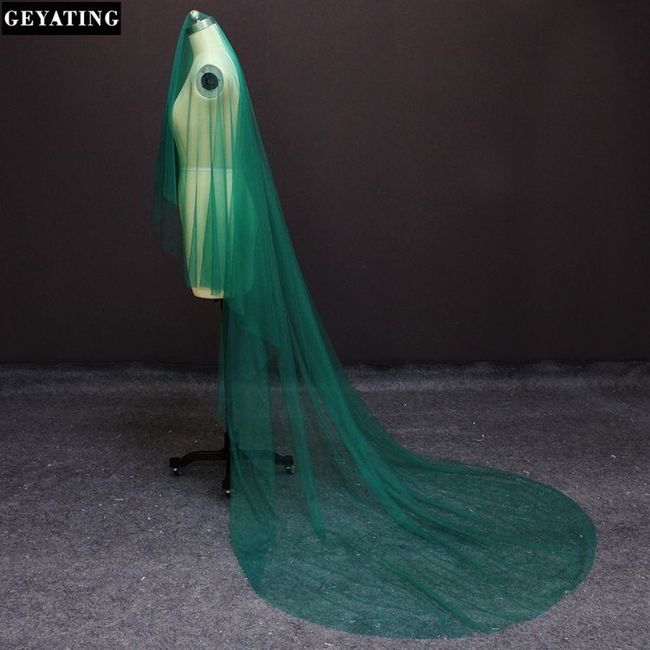 Velos de novia en color verde 💚🍀 16