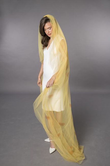 Velos de novia en color amarillo 💛 11