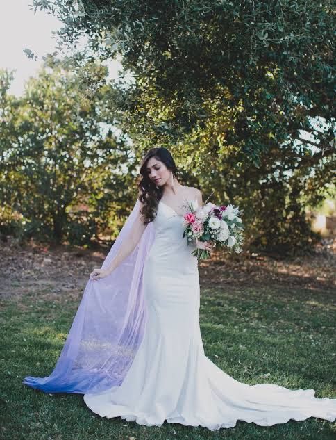 Velos de novia en color morado 💜 2