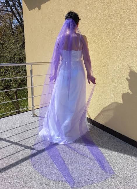 Velos de novia en color morado 💜 5
