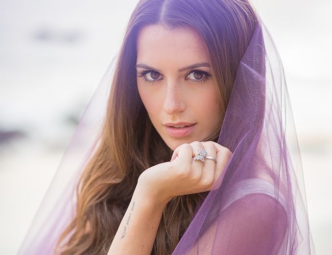 Velos de novia en color morado 💜 8