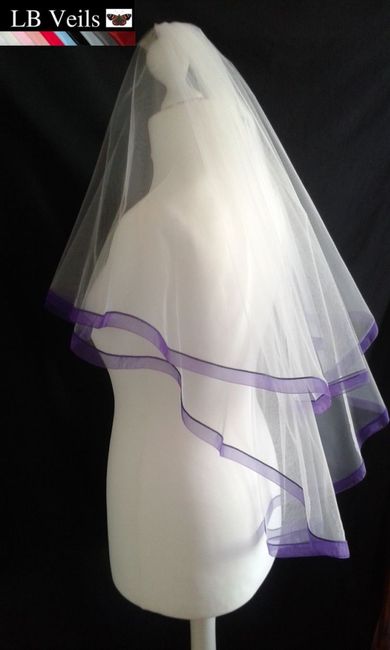 Velos de novia en color morado 💜 11