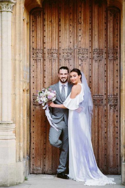 Velos de novia en color morado 💜 15