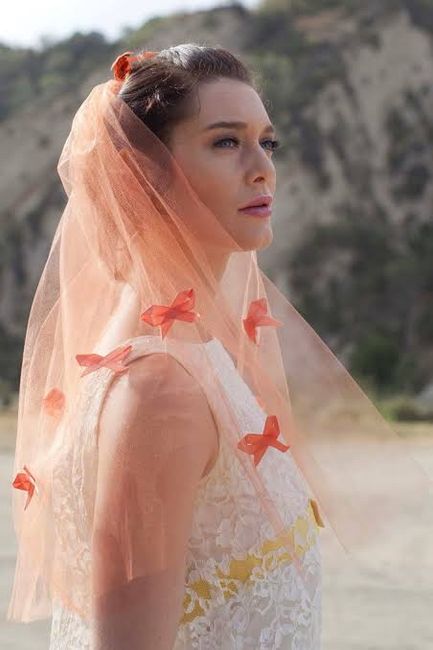 Velos de novia en color naranja 🧡 4