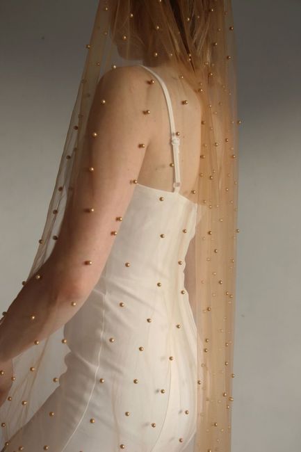 Velos de novia en color naranja 🧡 7