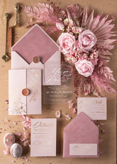 Invitaciones en color rosa 🩷 2