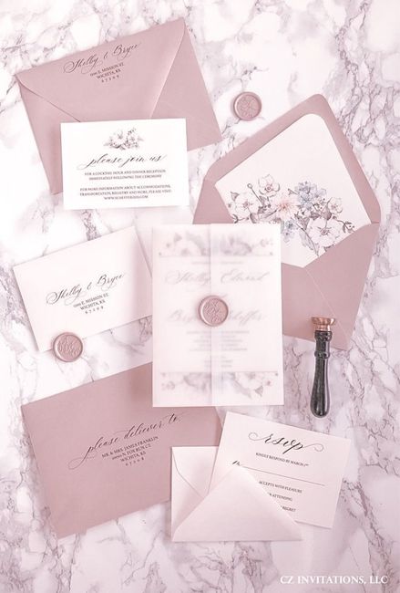 Invitaciones en color rosa 🩷 3