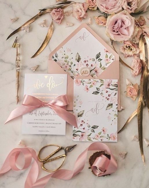 Invitaciones en color rosa 🩷 6