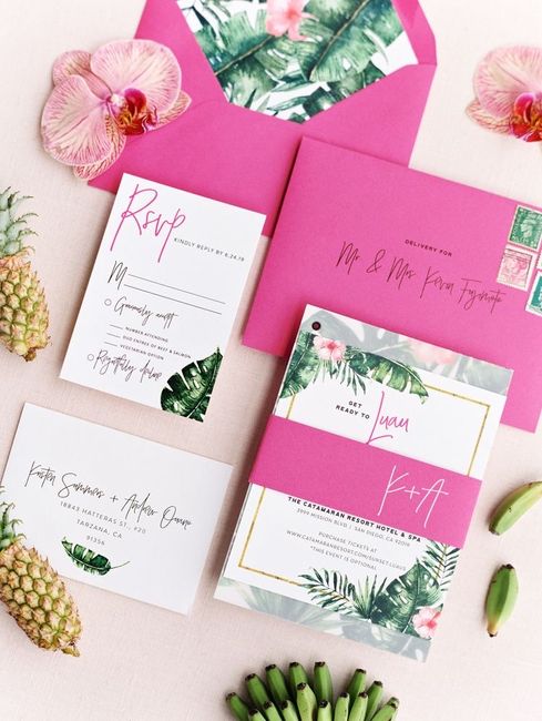 Invitaciones en color rosa 🩷 16