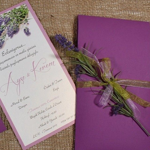 Invitaciones en color morado 💜 3