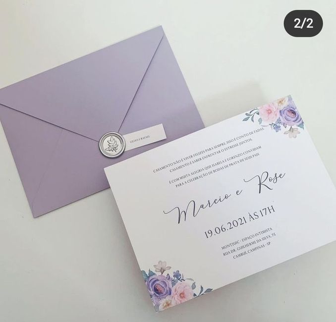 Invitaciones en color morado 💜 10