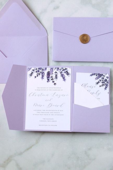 Invitaciones en color morado 💜 14