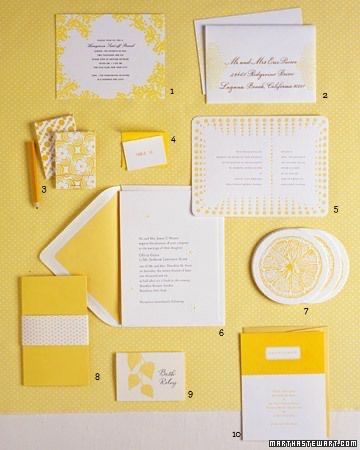 Invitaciones en color amarillo 💛 5