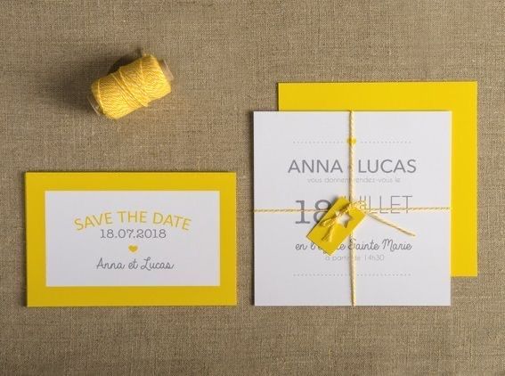 Invitaciones en color amarillo 💛 9
