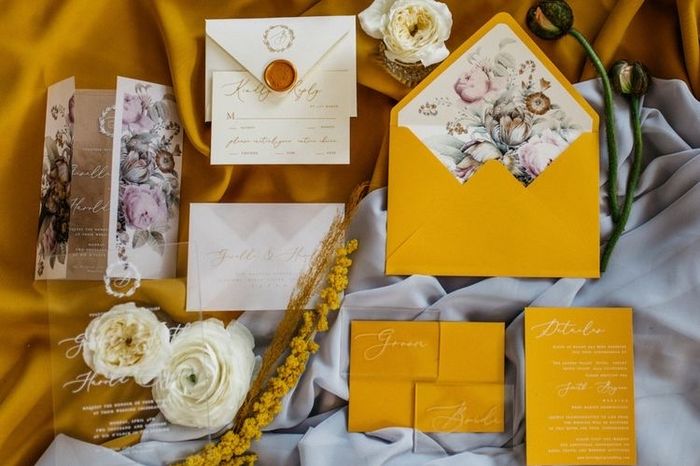Invitaciones en color amarillo 💛 21