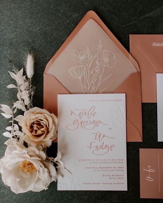 Invitaciones en color naranja 🧡 7