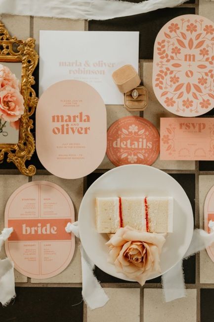 Invitaciones en color naranja 🧡 8